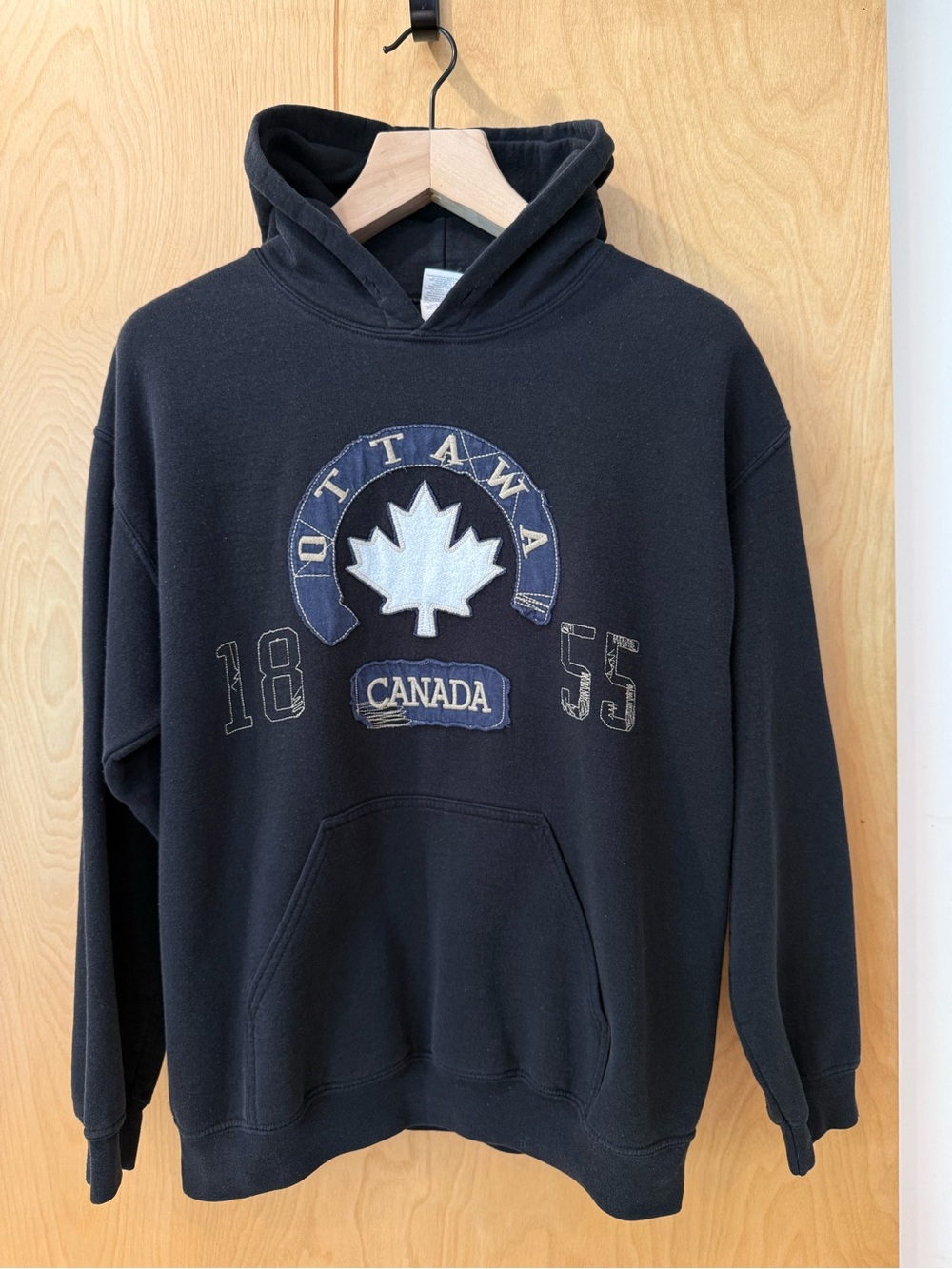 Black Ottawa Canada Hoodie Sweatshirt